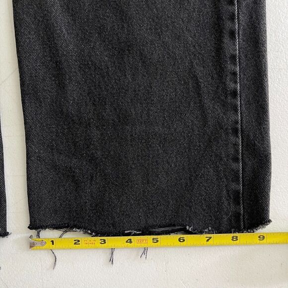 Levis 505 Jeans Mens Size 40x32 actual 38x28  Black Regular Fit Straight Leg - Picture 13 of 16